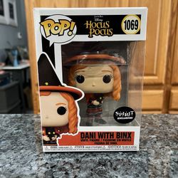 Toy Vinyl Funko Pop! # 1069 Hocus Pocus Dani with Binx Spirit Exclusive Figure.  Brand new factory sealed.  Smoke free home 