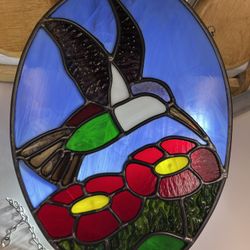 Beautiful Stained Glass Hummingbird 