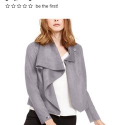 NEW Anne Klein Womens Rocky Shore Jacket, gray, Small