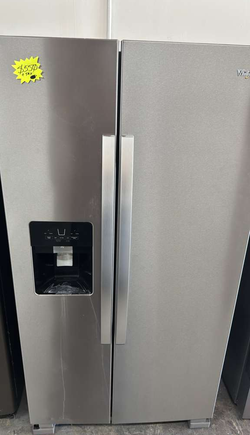 Whirlpool Side‑by‑Side Fridge – Stainless, Ice/Water Dispenser