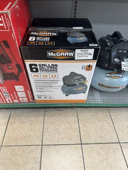 MCGRAW 6-GALLON 150 PSI OIL-FREE PANCAKE AIR COMPRESSOR