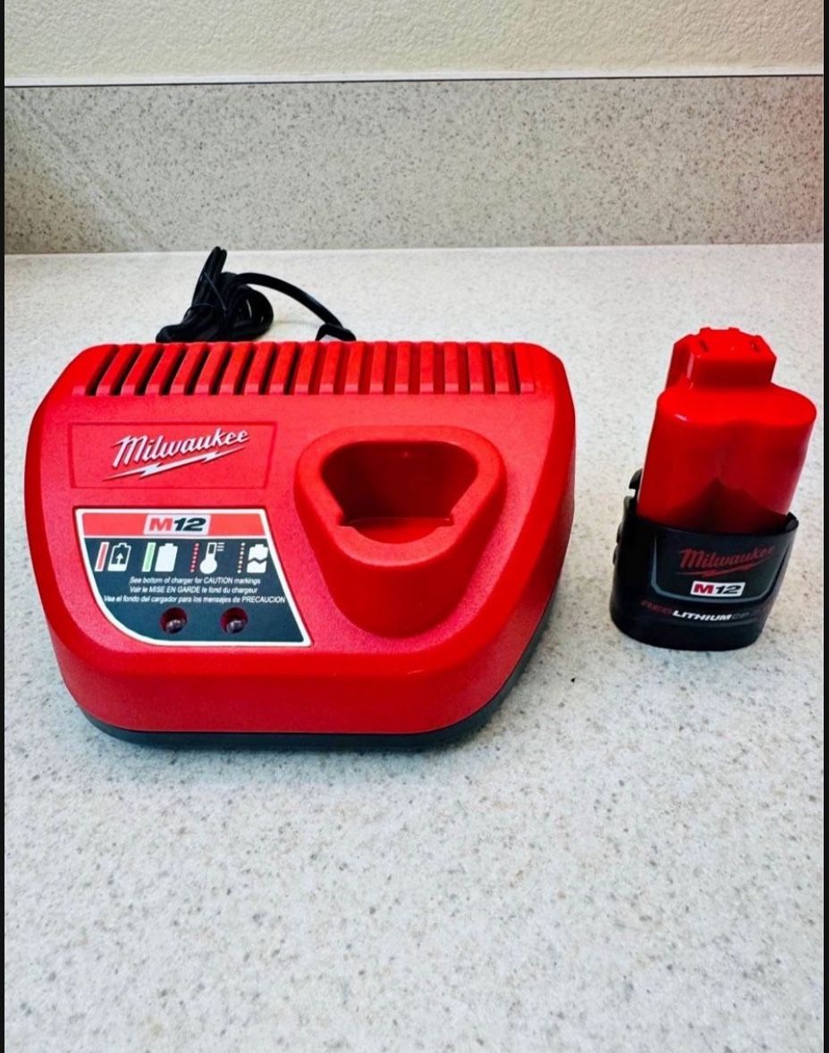 π₯ Milwaukee M12 Charger + M12 2.0 battery