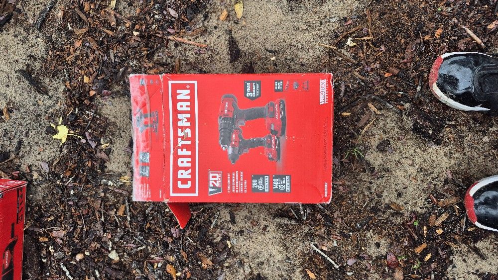 1 Craftsman Impact Drill With Case Charger And Battery