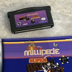 Millipede / Super Breakout / Lunar Lander Nintendo Game Boy Advance with Booklet