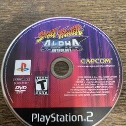 Street Fighter Alpha Anthology Sony PlayStation 2 2006 PS2 Disc Only UNTESTED