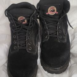 Brahma black suede boots