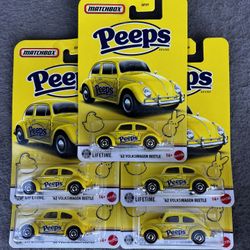 2026 Matchbox Peeps 62 Volkswagen Beetle (set of 4)