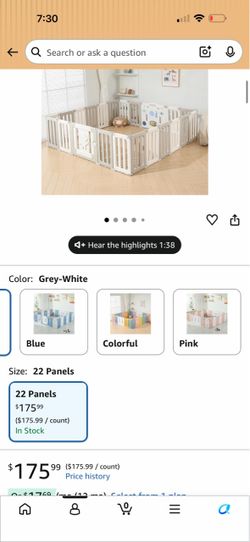 Baby play pen