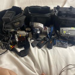 Lot Of  3 Cam Video Recordes