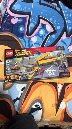 Lego marvel tanker truck takedown