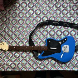 Rock Band 4 Blue Fender Jaguar Guitar Harmonix 048-074 Xbox One (UNTESTED)