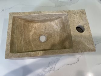 New Rectangular Small Bathroom Sink (15.75" L  x 9" W  x 4.5" H)