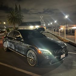 Mercedes C300 Black Exterior Cream Interior Premium Package + Upgrade$