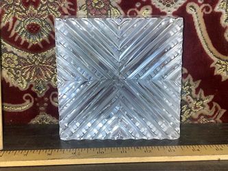 Vintage Heavy Crystal Square