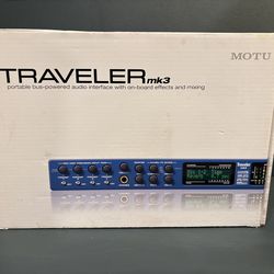 MOTU Traveler mk3 Audio Interface – Works Great – Bus Powered