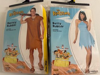READ DESCRIPTION-Flintstones Barney and Betty Rubble Couples Costume