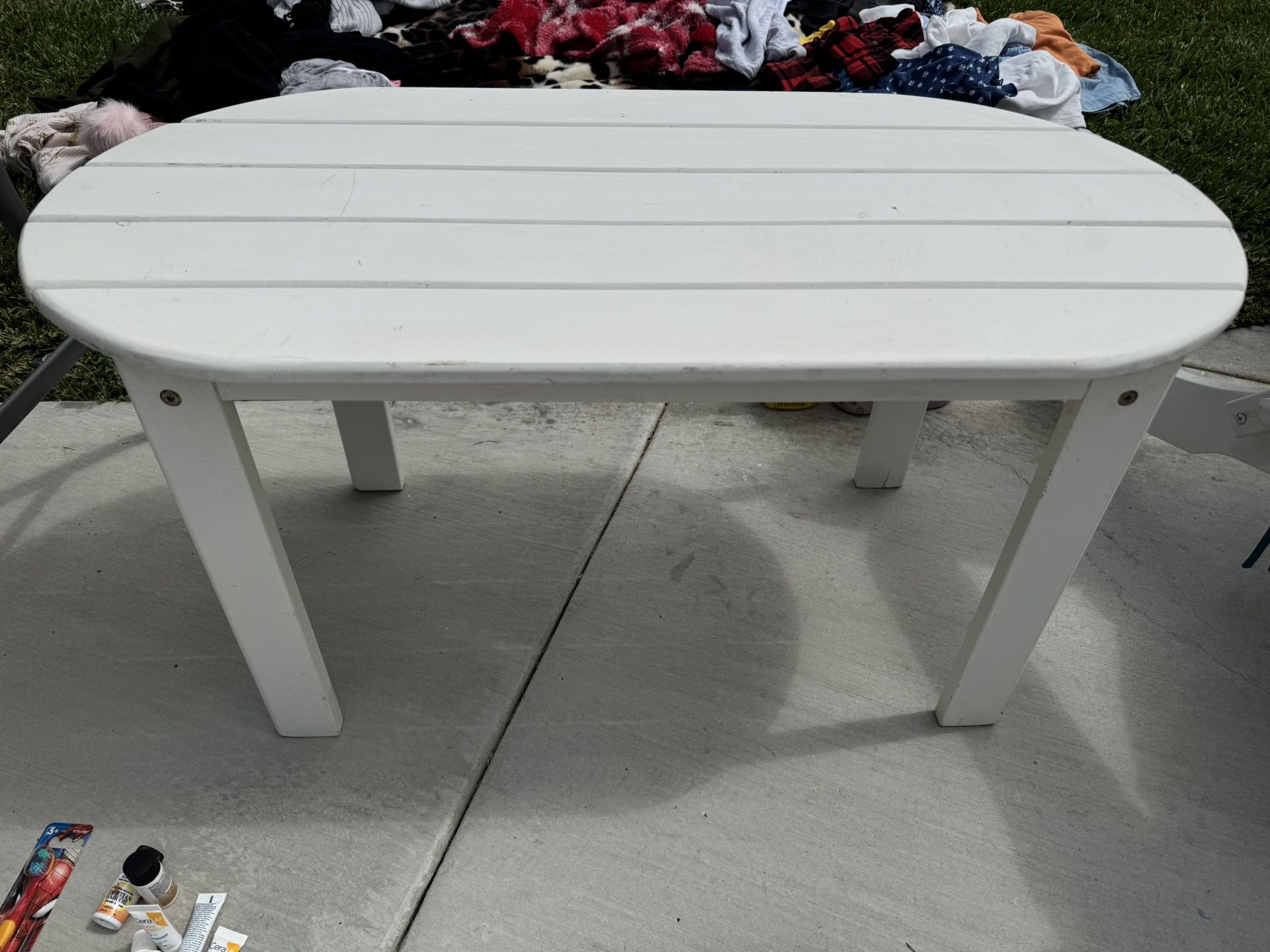 Outdoor Patio Wooden Coffee Table