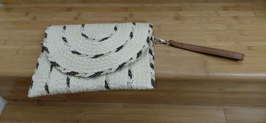 Brand new womens clutch bag has long straps for crossbody or shoulder  bag