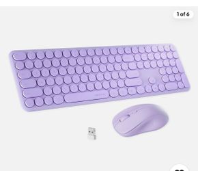 Purple keyboard/mouse