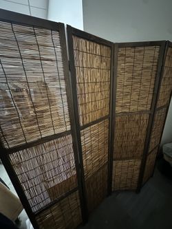 4-Panel Room Divider, 5.5 ft.