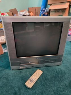 CRT color TV/DVD/VCR - 20 inch