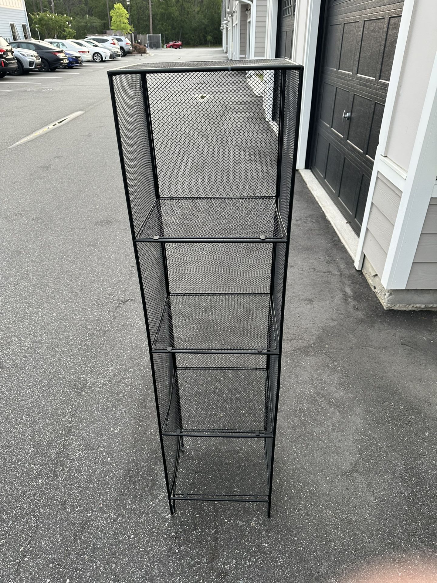 Metal Trash Can/ Cabinet Shelf