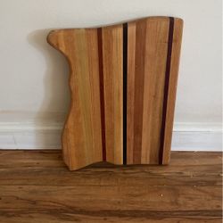 wood kitchen cutting board shaped state of Oregon 