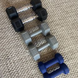Weights - Two Sets Of 5 Lb, One Set Of 10lb 