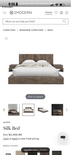 Huppe Silk Bed – Modern Platform Bed