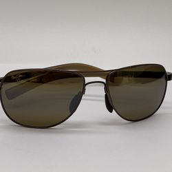New Without Tags Maui Jim Guardrails Titanium Polarized Sunglasses 327-17 Brown Bronze