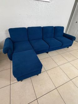 L- Shaped sofa set with chair