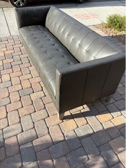 Mitchell Gold + Bob Williams Leather Sofa - Great Condition