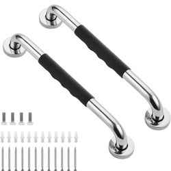All New Grab Bar For Shower 2 Pack 16inches Shower Handle With Rubber