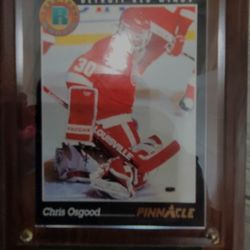 Pinnacle Chris Osgood Detroit Red Wings Mounted Plaque
