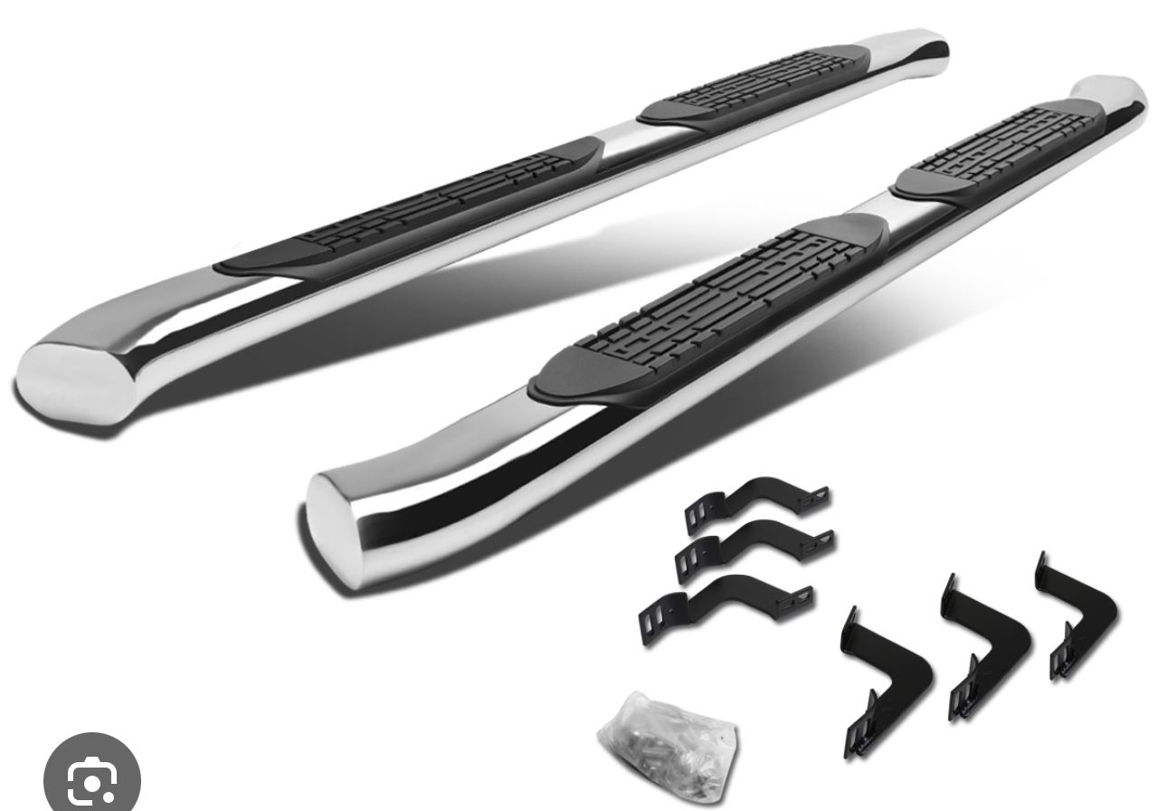 LA Zona Auto Parts 2007 to 2020 Toyota Tundra Double Cab 4 inch nerf bar Estribos Side Step Escalon