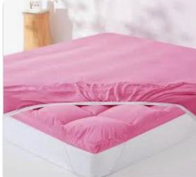 KUB Mattress Topper&Cooling Mattress Protector Bed Fitted Sheet Set, Deep Pocket&4 Elastic Bands, Triple Anti-Slip, Back Pain Relief, Breathable Soft 
