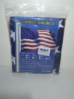 American Flag 3x5 embroidered stars sewn Stripes heavy duty - new