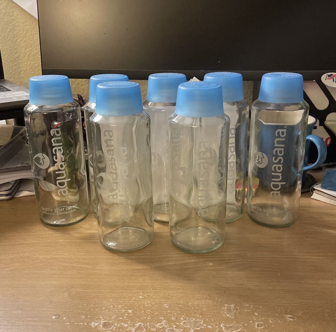 Aquasana Glass Water Bottles and BPA Free Lid