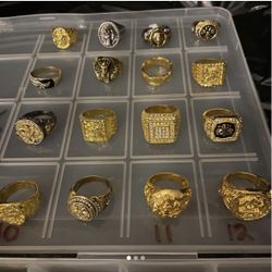 Men’s Rings For Sale... 14K Gold Plated ... Various Styles And Sizes