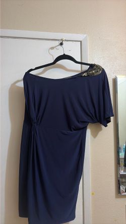 Silky off the shoulder gem dress