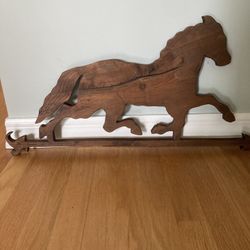 Weathervane Wood Horse Plague 