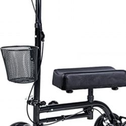 Knee Scooter Black With Basket