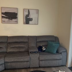 Gray Sectional 