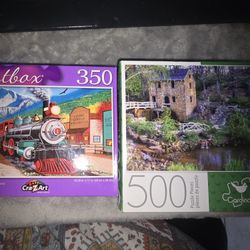 🎆USED 2 PUZZLES  ALL PIECES ARE ACCOUNTED FOR