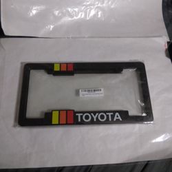 Two Toyota Heritage Stripe License Plate Cover New