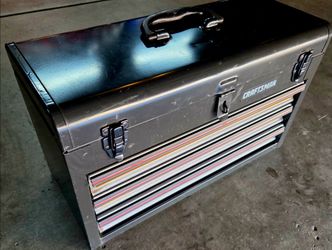 Vintage Craftsman 3-Drawer Tool Box.  Made in USA.