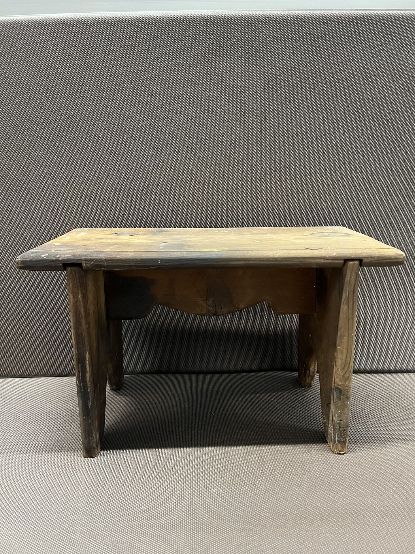 Rustic, Solid Wood Small Stool