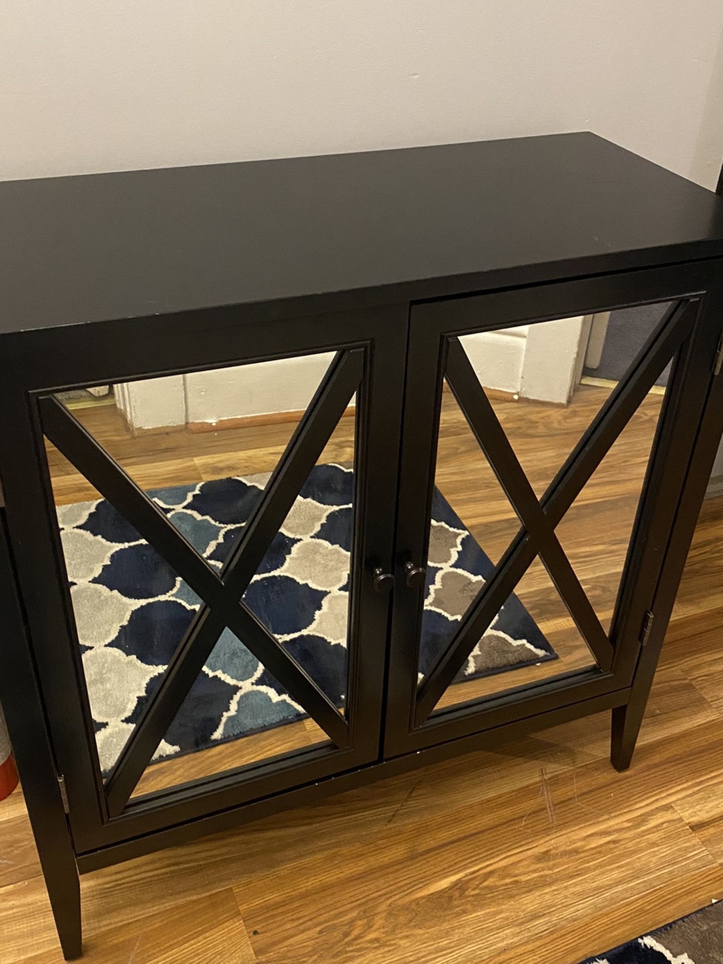 Black Cabinet With Mirrors