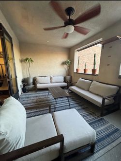 Three piece outdoor sofa set - Covina