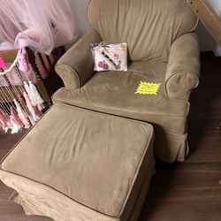 Rocking Chair & Matching Ottoman 